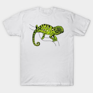 Baby green chameleon illustration T-Shirt